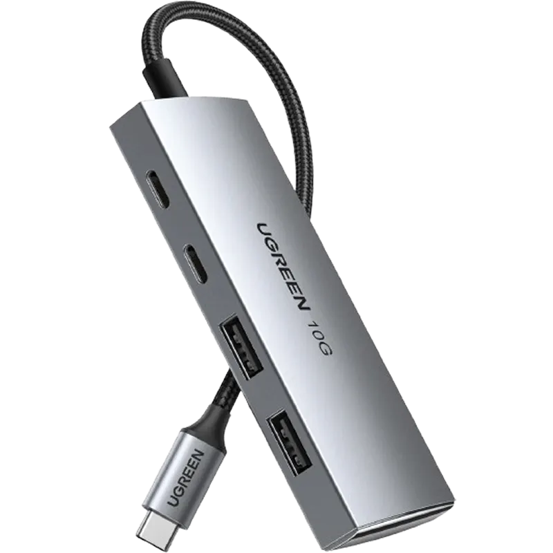 UGREEN CM480 USB-C to 2× USB 3.2+2×USB-C Adapter 10GBps Mascom International.webp
